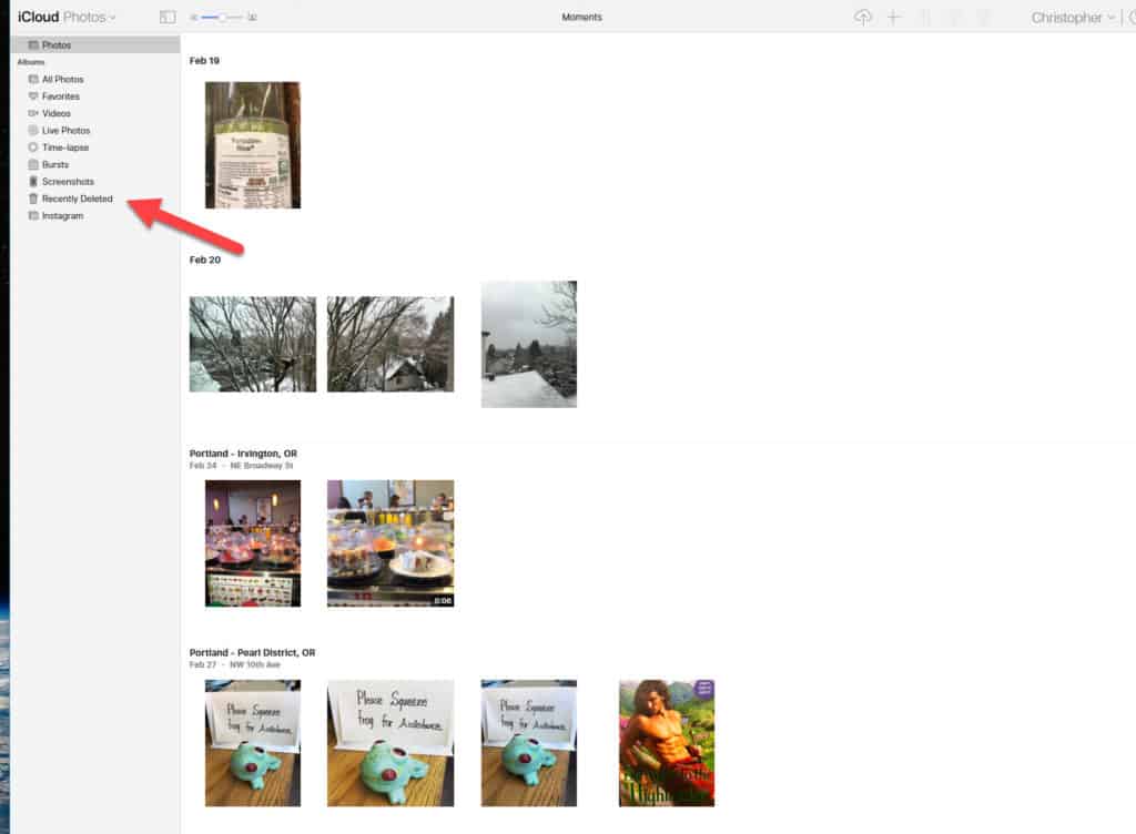 Recover IOS Photos ICloud Screenshot