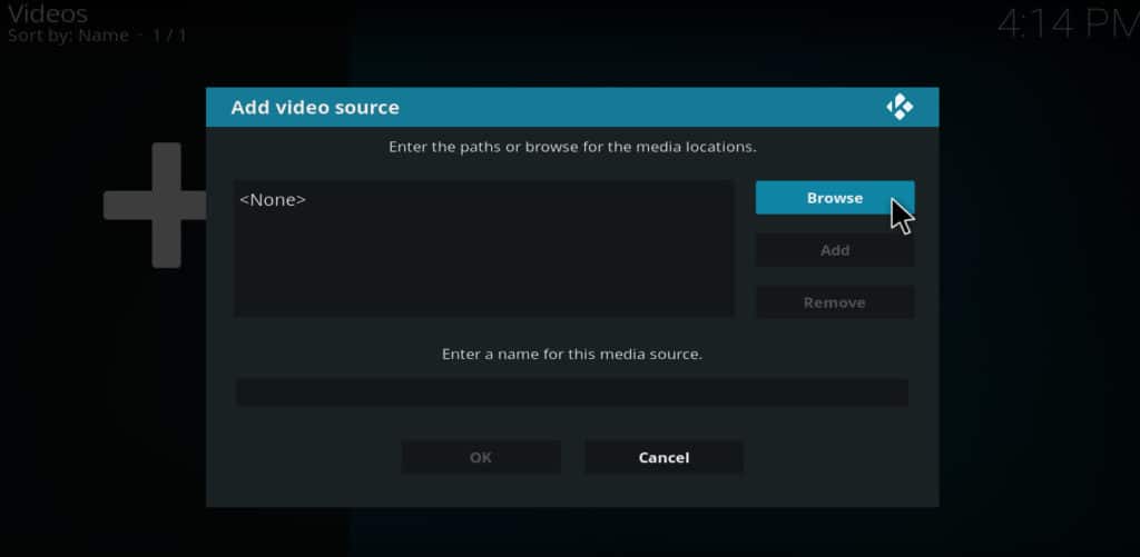 Kodi add videos browse