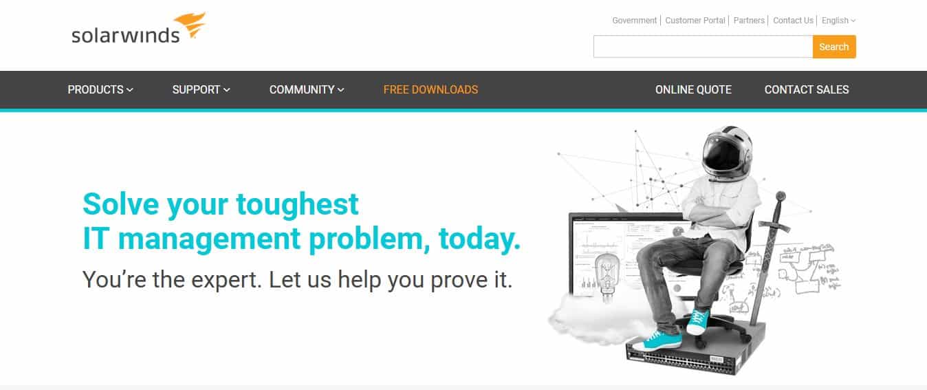 SolarWinds network security tools