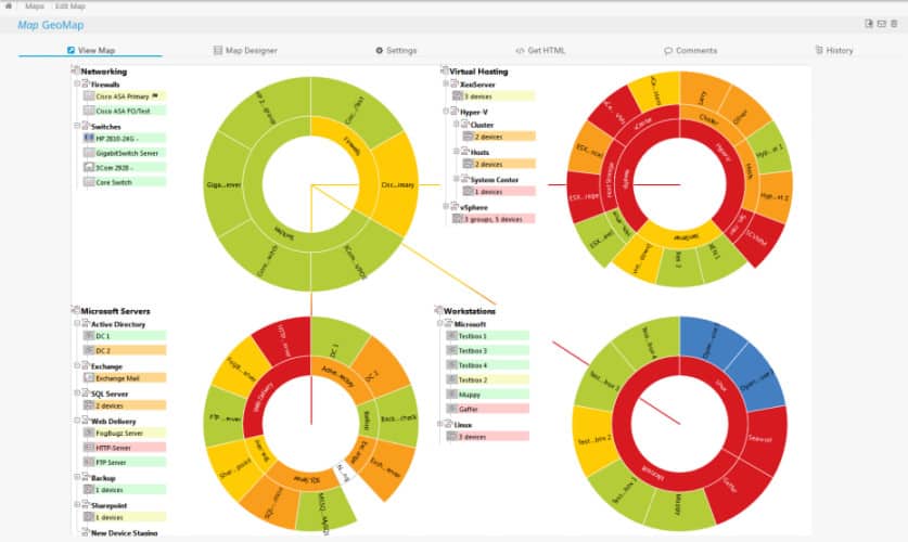 Example of custom map for flow data