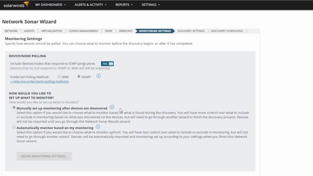 SolarWinds Setup