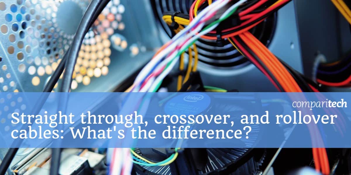 Straight through crossover and rollover cables What's the difference