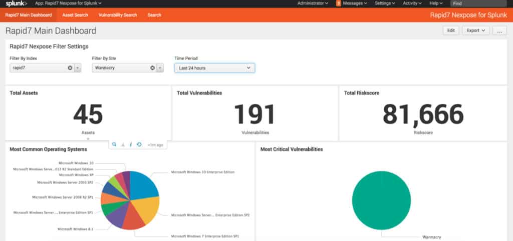 Splunk Screenshot