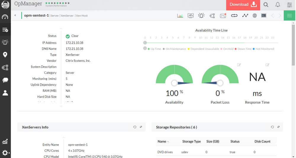 ManageEngine OpManager screenshot