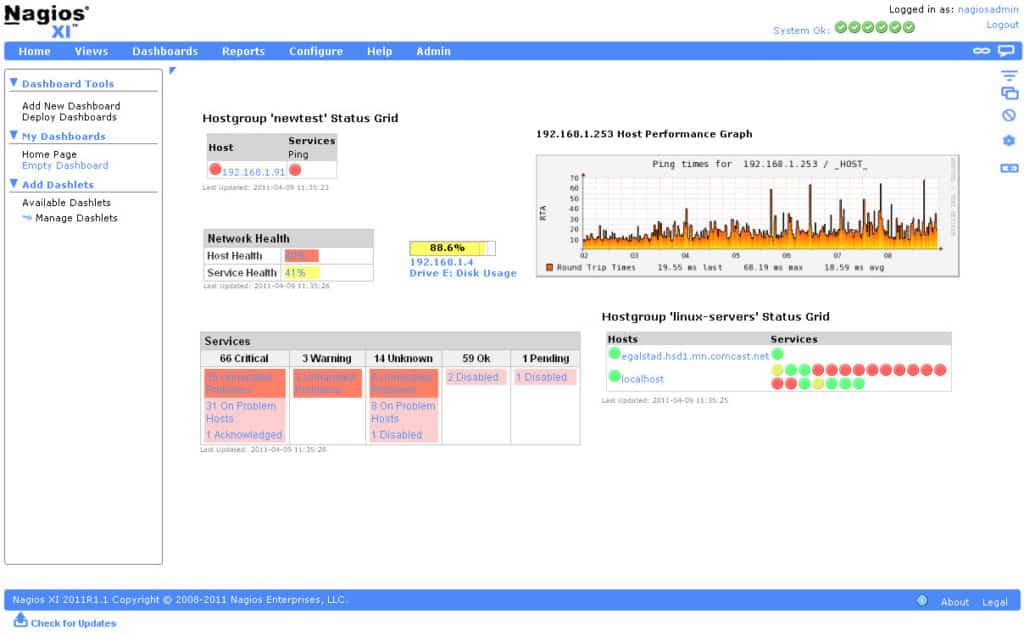 Nagios XI image
