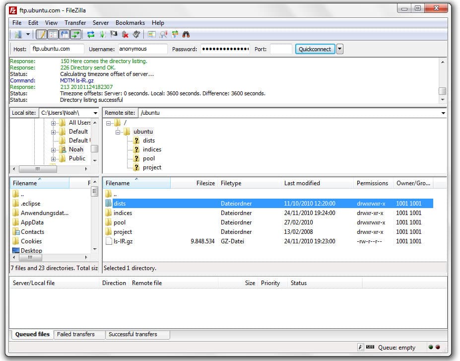 This is the Windows version of FileZilla