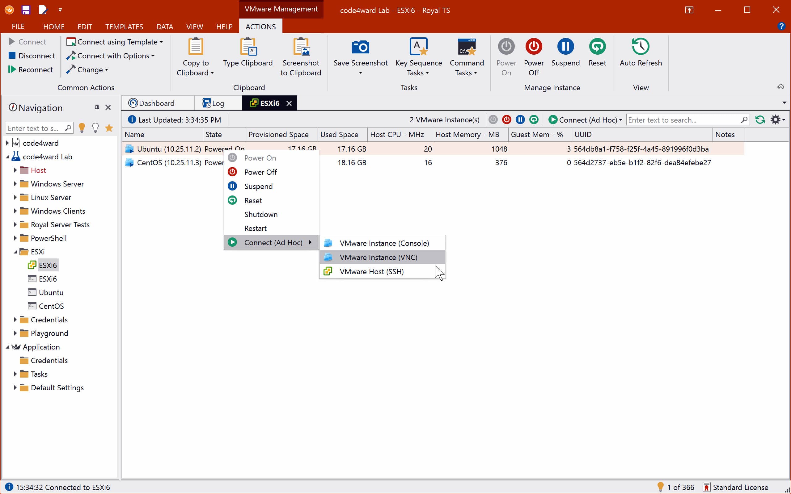 The file transfer utility is built into the Royal TS facility