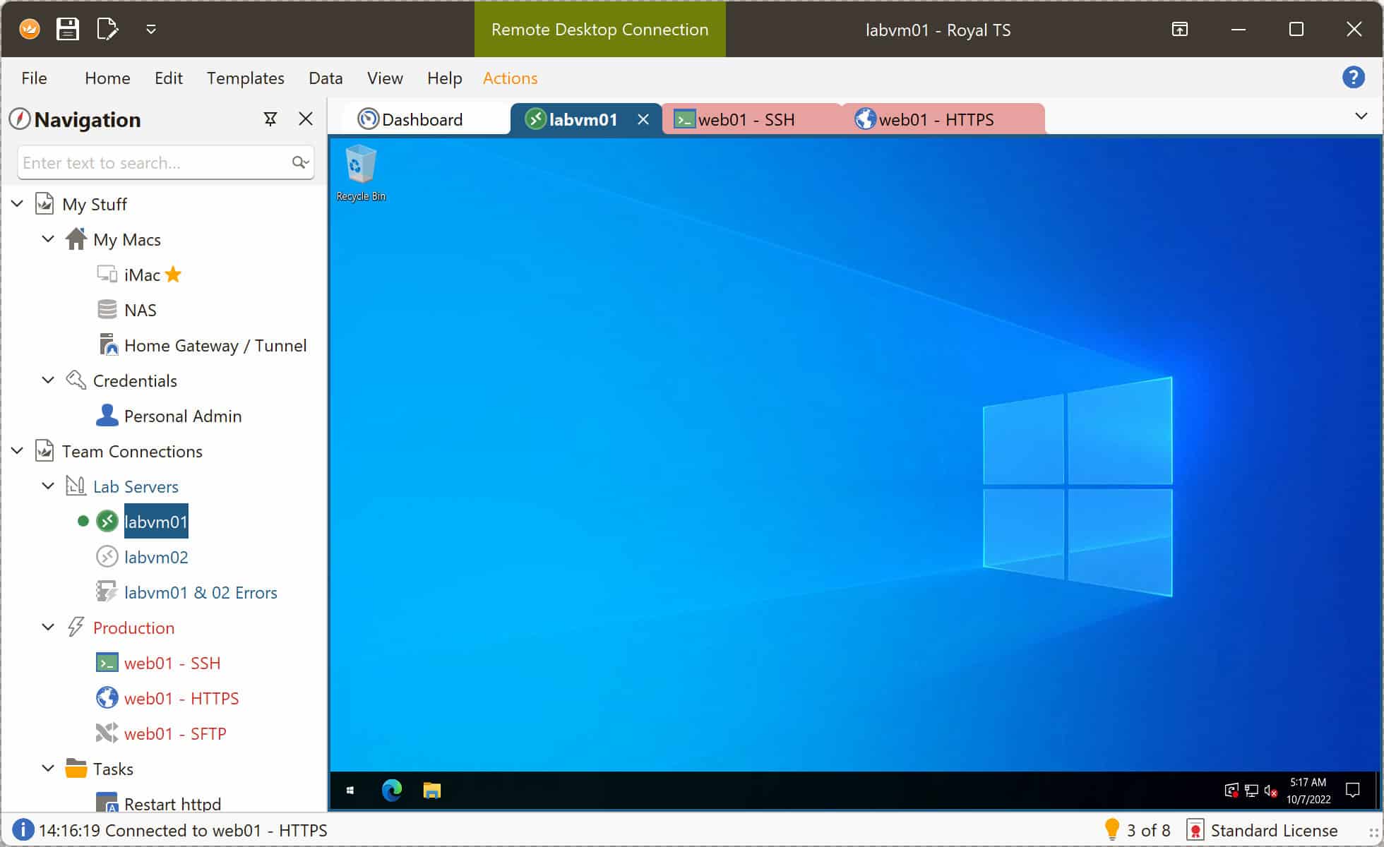 Royal TS is a remote desktop system