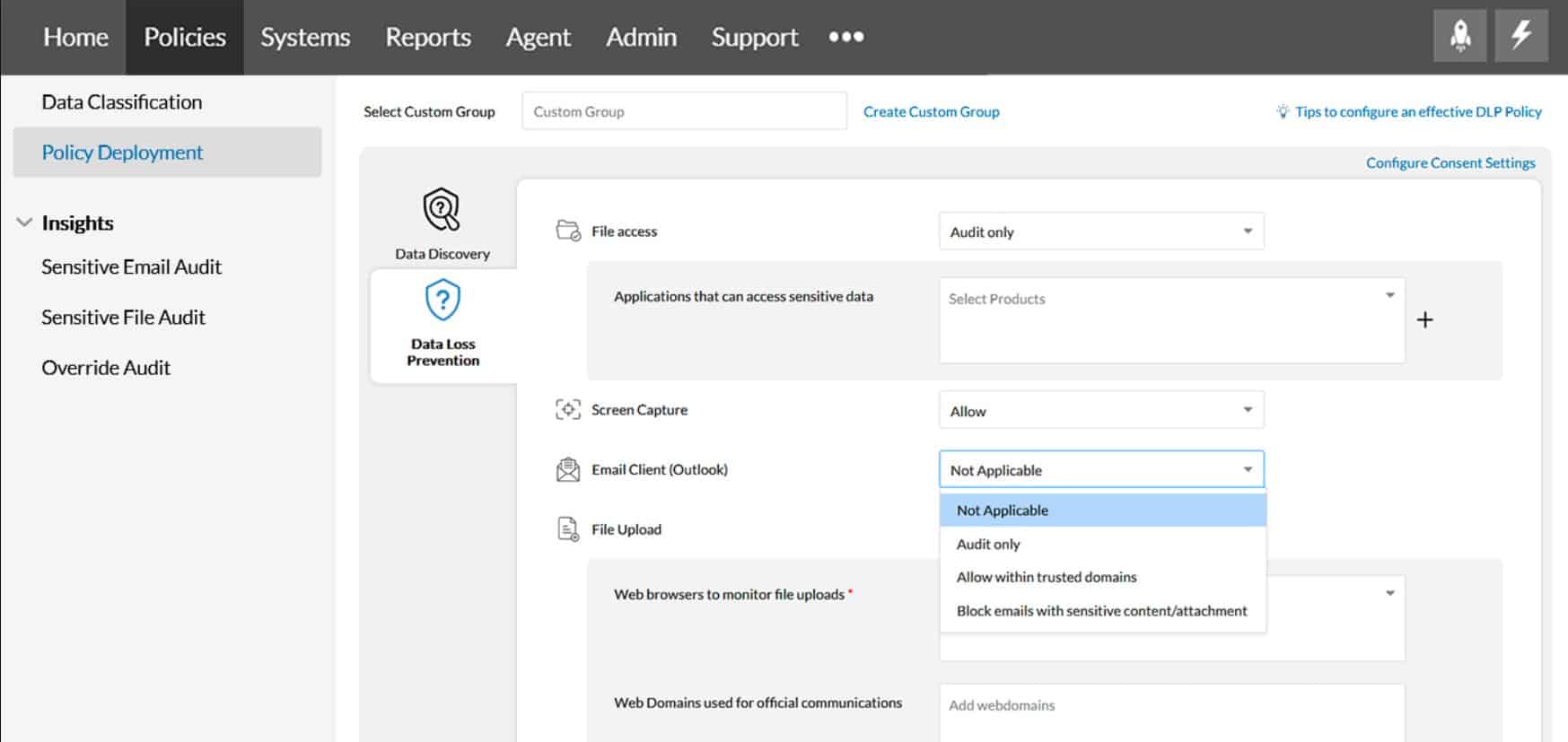 ManageEngine Endpoint DLP Plus IPS