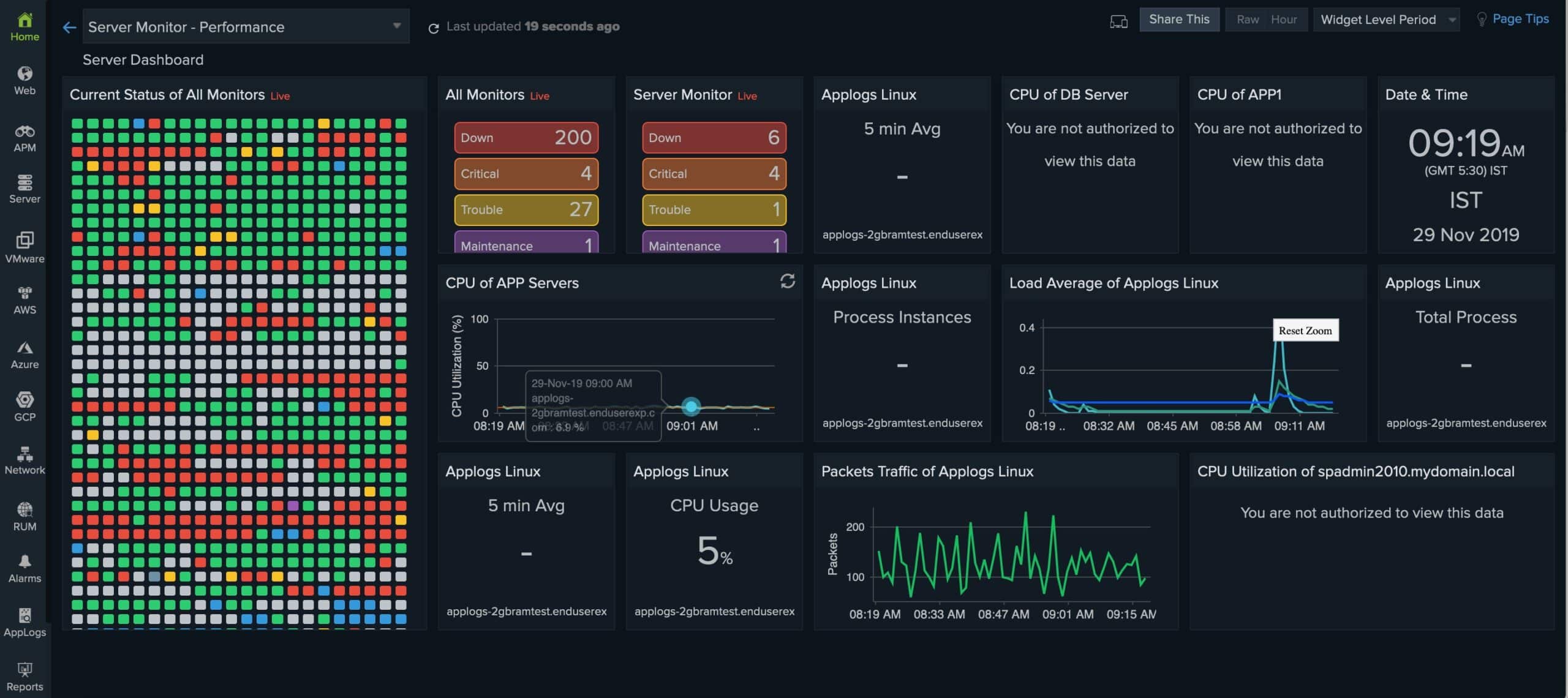 server monitor-dashboard
