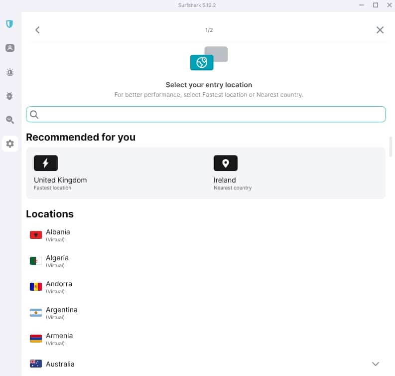 Setting up a multi-hop connection.