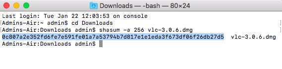 mac checksum 4
