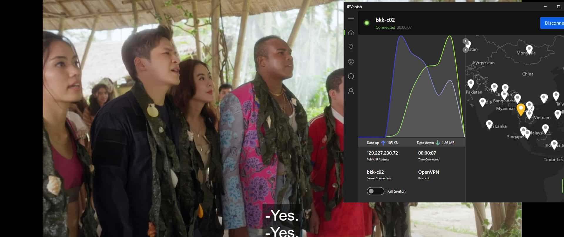 Streaming Amazon Prime Video.