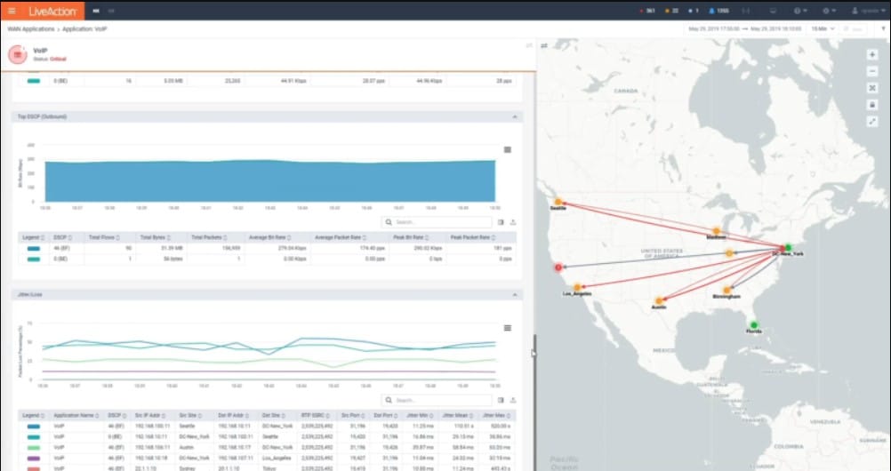 Omnipeek VoIP usage screenshot