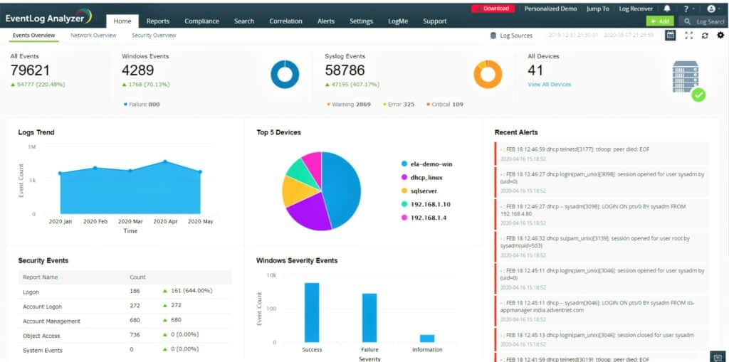ManageEngine EventLog Analyzer