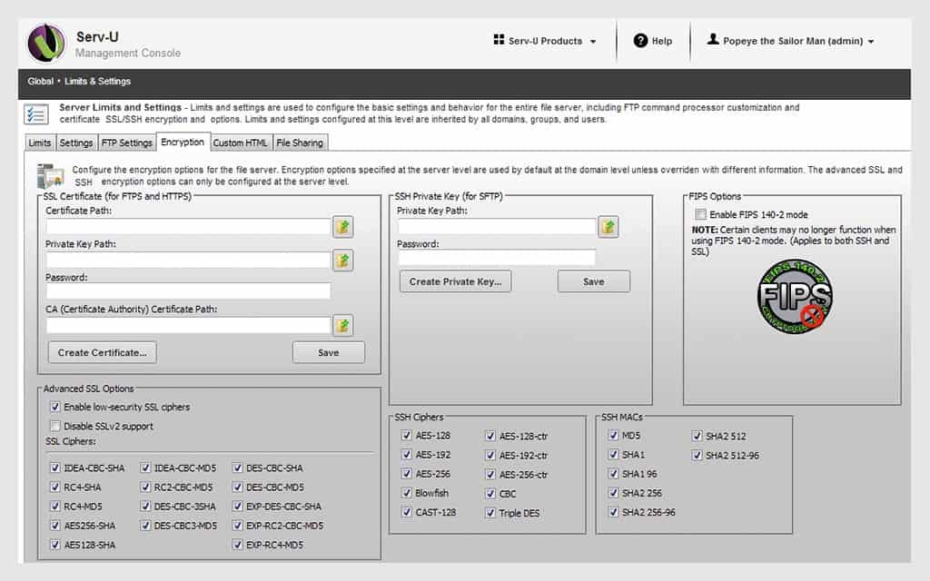 SolarWinds Serv-U mft-secure-file-transfer