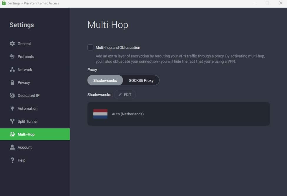 PIA's multi-hop options.