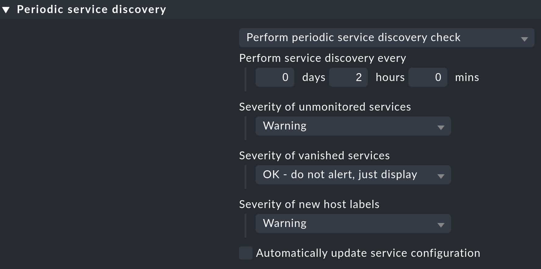Checkmk Automated Service Discovery