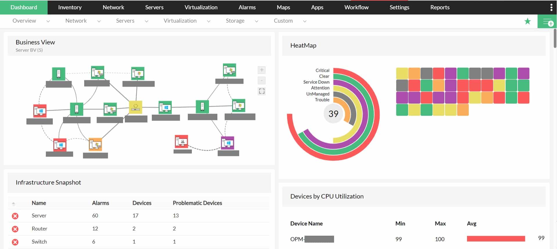 ManageEngine OpManager Plus Network Troubleshooting