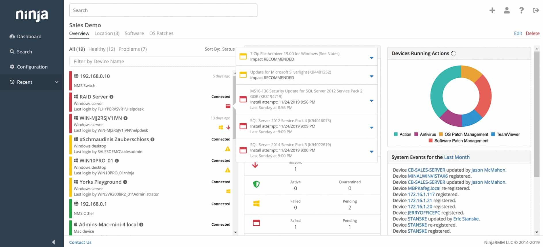 NinjaOne Server Management