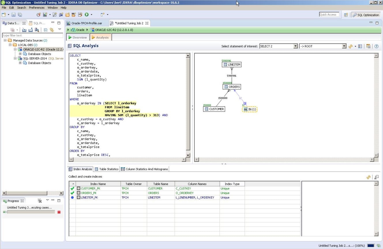 Idera DB Optimize SQL Query