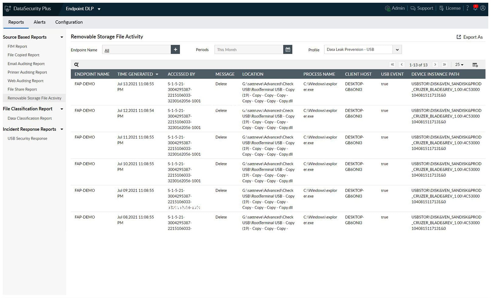 ManageEngine Endpoint DLP Plus