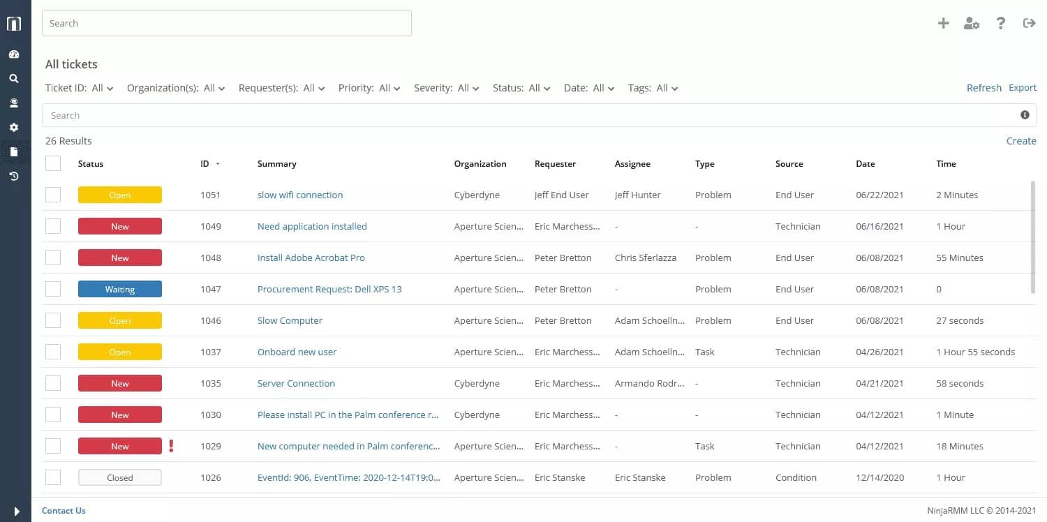 NinjaOne Ticketing Software
