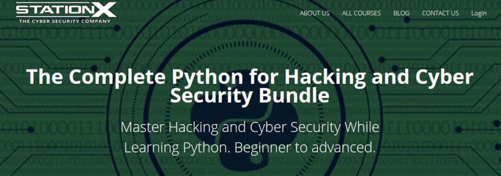 StationX Python ethical hacking courses.
