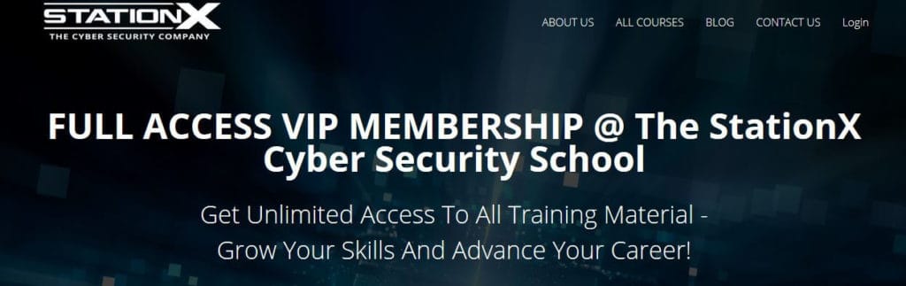 StationX cybersecurity course online.