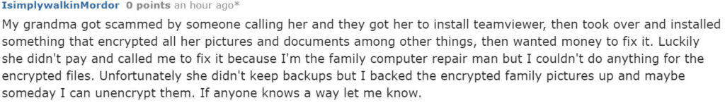 tech support scams teamviewer