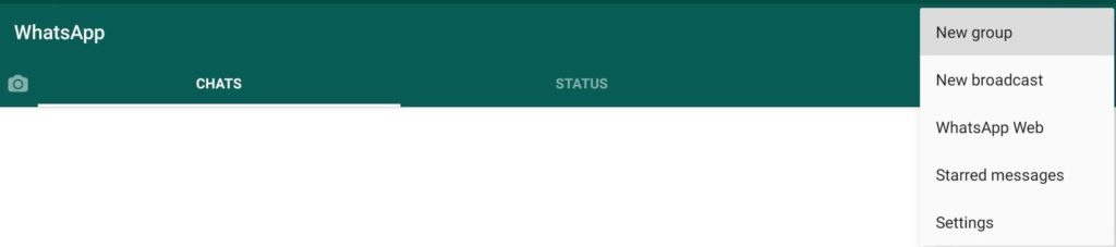 WhatsApp new group