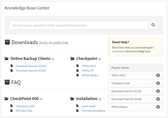 Atera Knowledge Base Center
