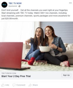 TBC TV NOW ad