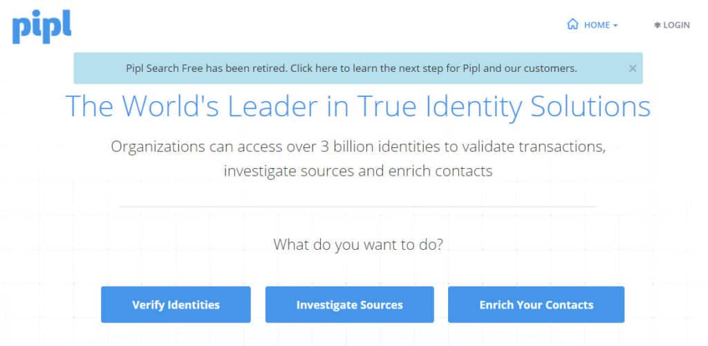 pipl homepage
