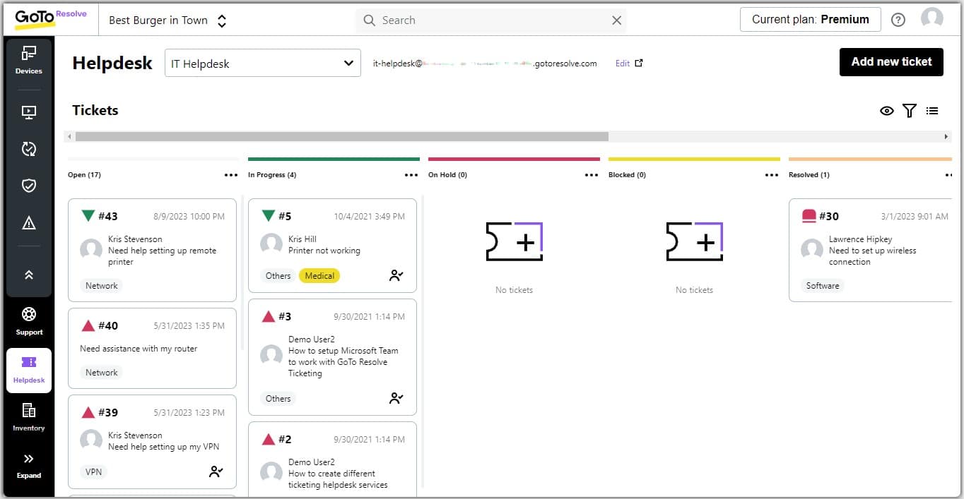 GoTo Resolve Helpdesk