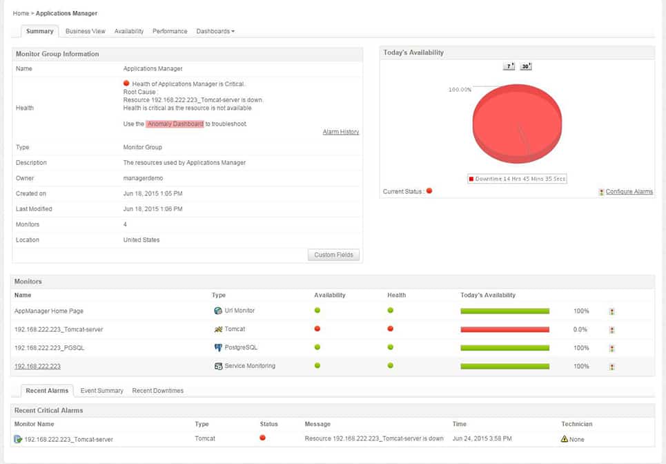 manageengine applications