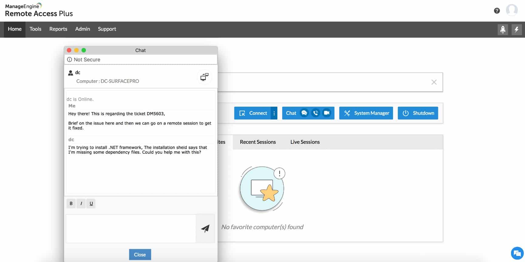 ManageEngine Remote Access Plus Wake-on-lan