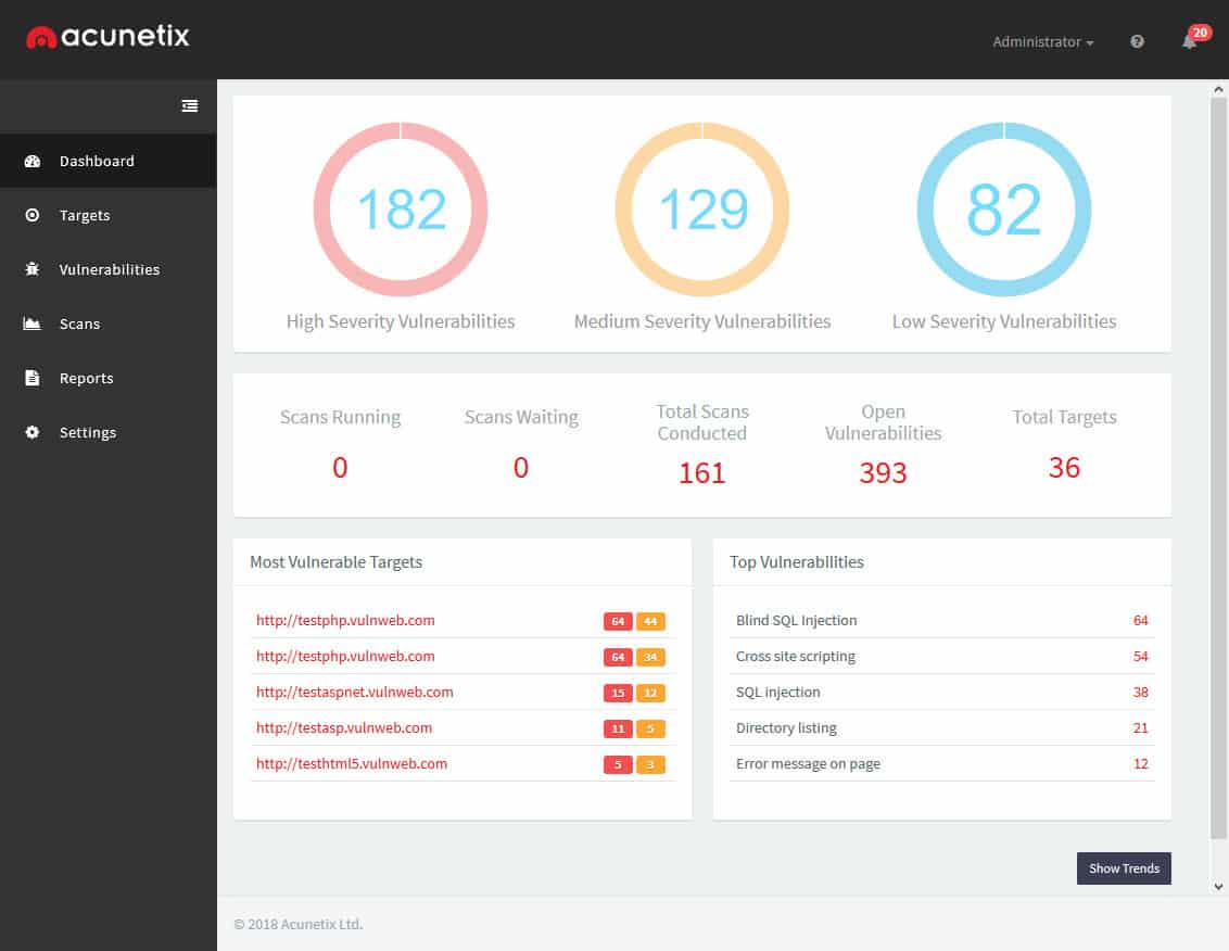 Acunetix Web Vulnerability Scanner