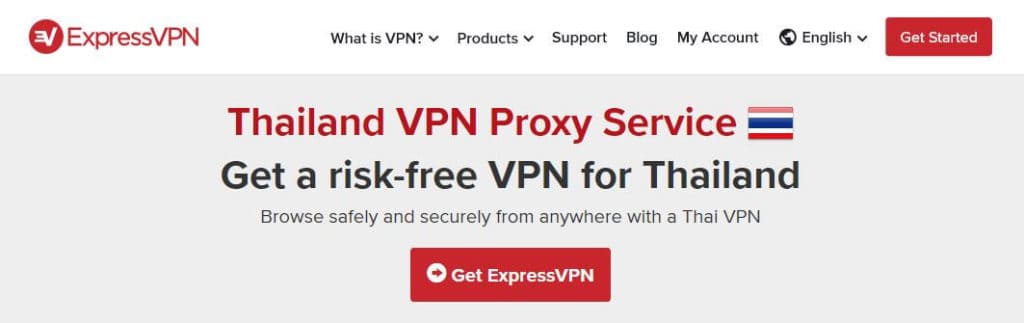 ExpressVPN: best VPN for online privacy and security in Thailand.