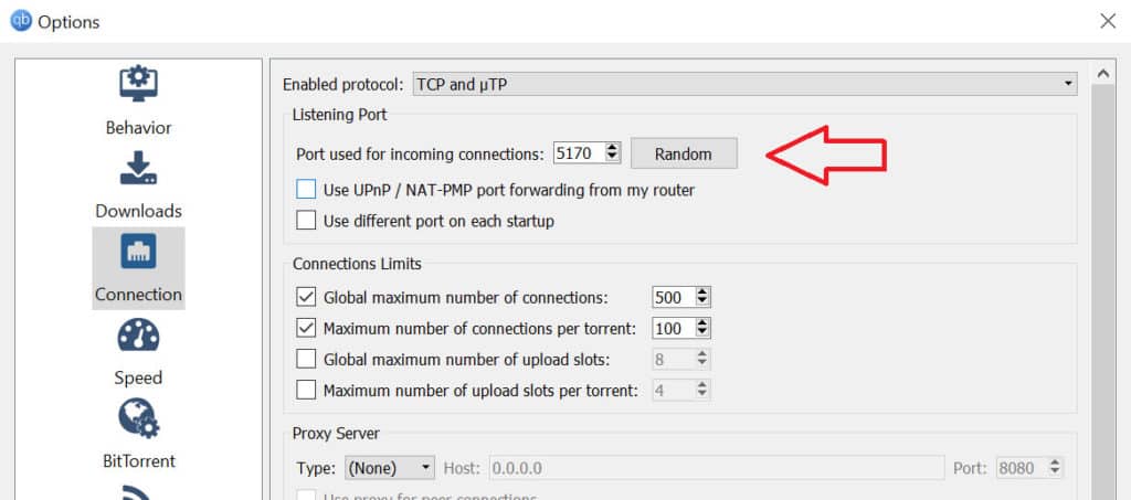 qbittorrent port forwarding