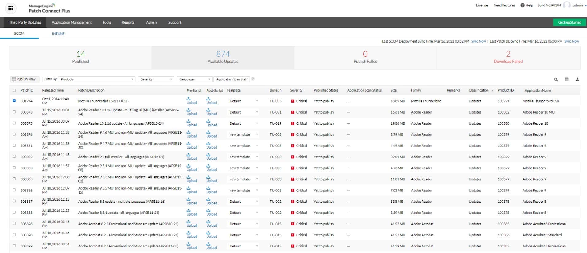 ManageEngine Patch Connect Plus WSUS Alts