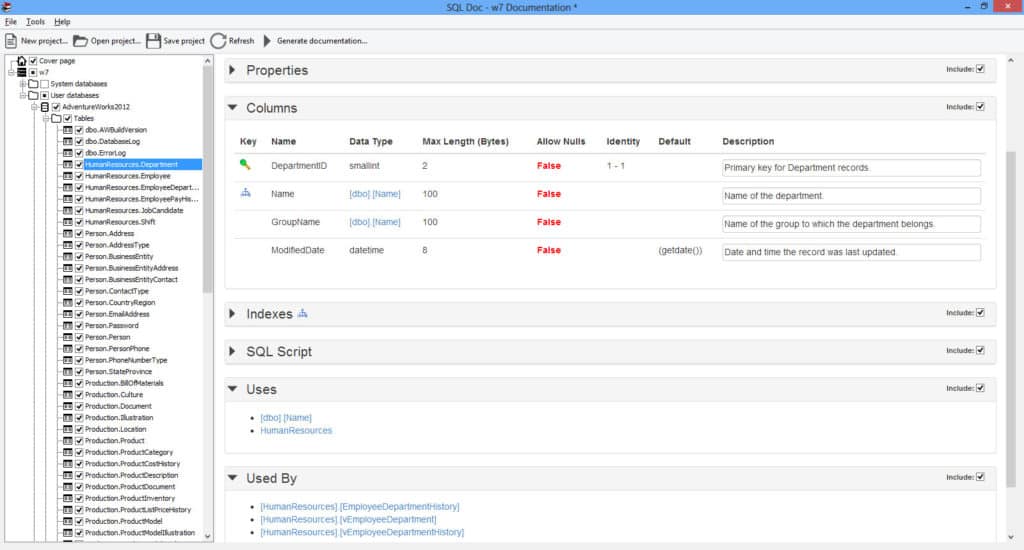 Redgate SQL Doc