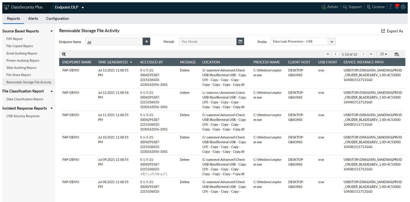 ManageEngine Endpoint DLP Plus