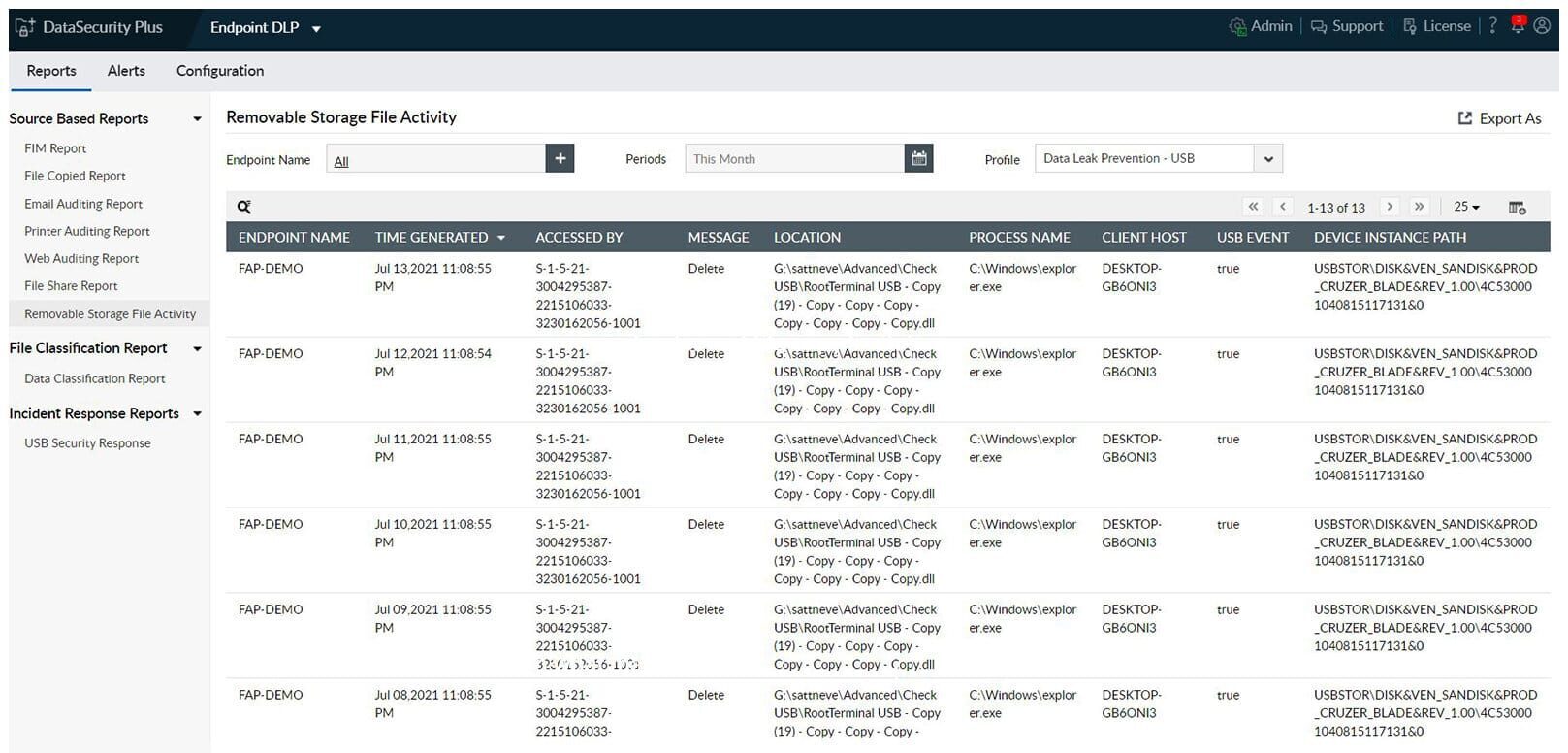 ManageEngine Endpoint DLP Plus
