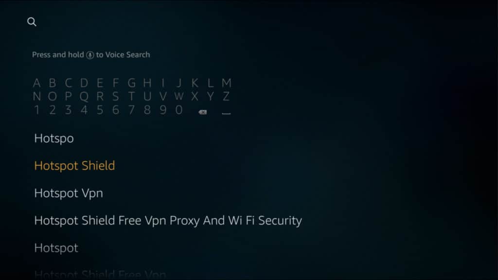 hotspot shield fire tv 1