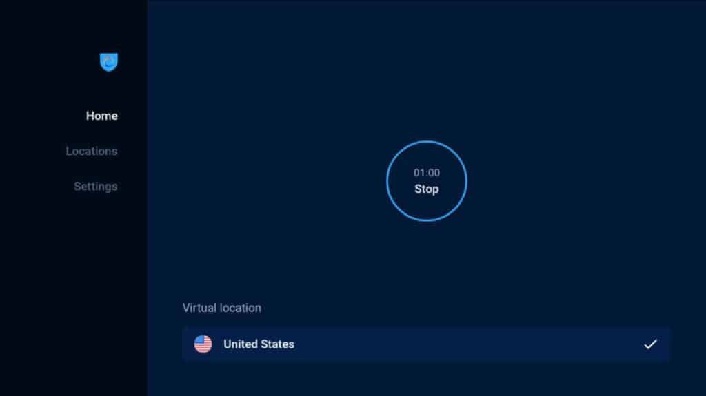 hotspot shield fire tv connected
