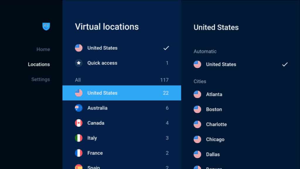 hotspot shield fire tv locations