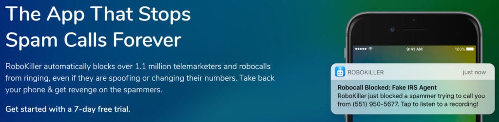 Robokiller robocall and spam call blocking