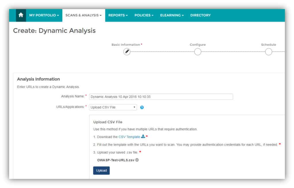 Veracode dynamic analysis