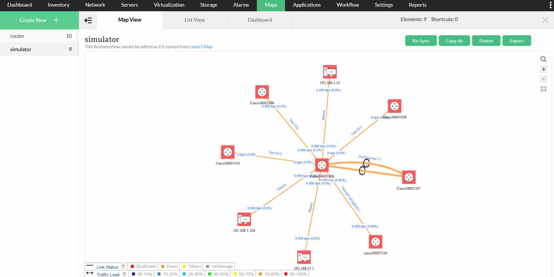 ManageEngine Op Manager Plus netflow traffic analysis